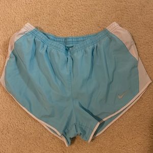 Nike Dri-Fit Blue & White Running Shorts